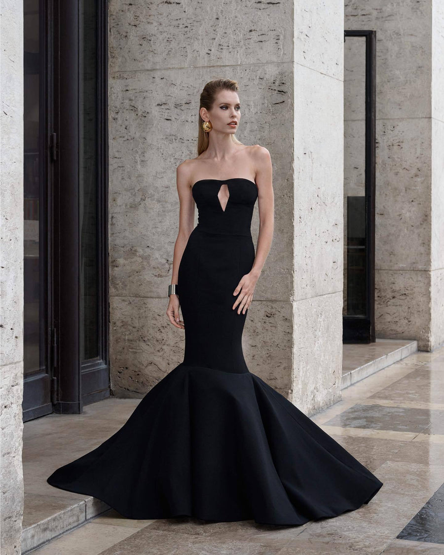Anika | Strapless Keyhole Maxi – Sweetheart Fishtail Formal Evening Dress