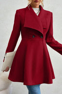 Meredith | Waterfall Lapel Coat – Long Sleeve Open Front
