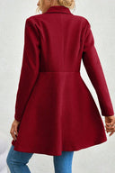 Meredith | Waterfall Lapel Coat – Long Sleeve Open Front