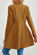 Meredith | Waterfall Lapel Coat – Long Sleeve Open Front