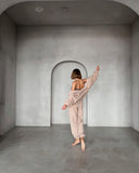 Aiyana | Fleece Two Piece Set – Casual Zip Jacket Long Sleeve Wide Leg Pants