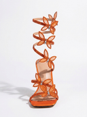 Alexis | Strappy High Heel Sandals – Rhinestone Floral Lace Up Party Shoes