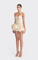Alia | Strapless Mini – Ruched Bodice Bubble Skirt Cocktail Party Dress