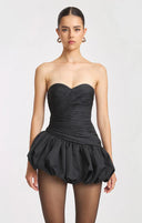 Alia | Strapless Mini – Ruched Bodice Bubble Skirt Cocktail Party Dress