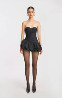 Alia | Strapless Mini – Ruched Bodice Bubble Skirt Cocktail Party Dress