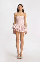 Alia | Strapless Mini – Ruched Bodice Bubble Skirt Cocktail Party Dress