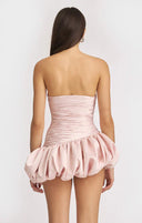 Alia | Strapless Mini – Ruched Bodice Bubble Skirt Cocktail Party Dress