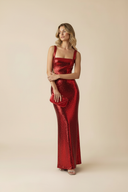Amelia | Sequin Maxi – Square Neck Side Cut-Out Bodycon Prom Evening Dress