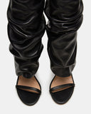 Arianne | Knee High Heels – Evening Open Toe Stiletto Ruched Shaft