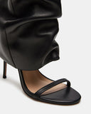 Arianne | Knee High Heels – Evening Open Toe Stiletto Ruched Shaft