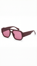 Ariella | Oversized Aviator Sunglasses – Square Frame Double Bridge Tinted Lens