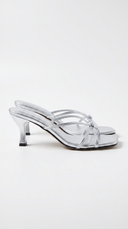 Avery | Strappy Heeled Sandals – Square Toe Slip On Evening Shoes