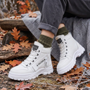 Ayla | Ankle Winter Boots – Casual Lace Up Chunky Sole Plush Lining