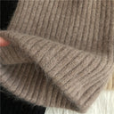 Bernadette | Fuzzy Knit Beanie – Winter Ribbed Foldover Cuff Stretch Pull On