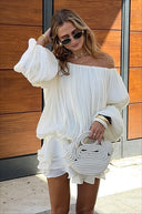 Bobbi | Off Shoulder Puff Sleeve Tiered Ruffle Mini – Fitted Bodycon Dress