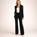 Briana | Tailored Two Piece Set – Work Blazer Long Sleeve Straight Leg Pants