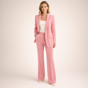Briana | Tailored Two Piece Set – Work Blazer Long Sleeve Straight Leg Pants
