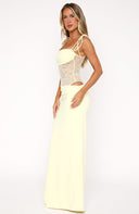 Brietta | Spaghetti Strap Lace Waist Maxi – Bodycon Cut Out Evening Summer Dress