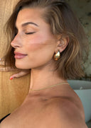 Brinley | Chunky Teardrop Earrings – Oversized Polished Drop Stud Earrings