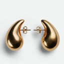 Brinley | Chunky Teardrop Earrings – Oversized Polished Drop Stud Earrings