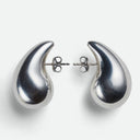 Brinley | Chunky Teardrop Earrings – Oversized Polished Drop Stud Earrings