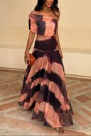 Brittany | Maxi – One Shoulder Draped Sleeveless A-Line Formal Wedding Guest Dress