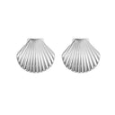 Brooke | Gold Shell Fan Stud Earrings – Oversized Scallop Summer Statement Jewellery