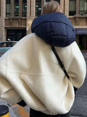Cadence | Oversized Hooded Jacket – Zip Front Long Sleeve Casual Wear