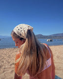 Carmen | Crochet Lace Headscarf – Boho Summer Tie Back Hair Wrap