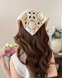 Carmen | Crochet Lace Headscarf – Boho Summer Tie Back Hair Wrap