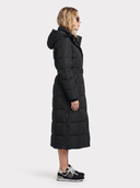 Charmaine | Long Quilted Puffer Coat – Winter Hooded Zip Front Side Pockets
