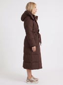 Charmaine | Long Quilted Puffer Coat – Winter Hooded Zip Front Side Pockets
