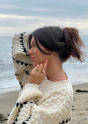 Clementina | Oversized Contrast Sweater – Everyday Crew Neck Wide Sleeve