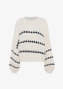Clementina | Oversized Contrast Sweater – Everyday Crew Neck Wide Sleeve