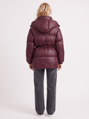 Delcie | Quilted Puffer Jacket – Winter Hooded Drawstring Waist Zip Front