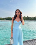 Denise | Pleated Maxi – Strapless Corset Bodice Formal Wedding Guest Prom Dress