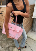 Eileen | Structured Tote Bag – Double Handle Flap Closure