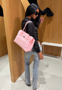 Eileen | Structured Tote Bag – Double Handle Flap Closure