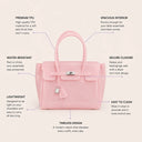 Eileen | Structured Tote Bag – Double Handle Flap Closure