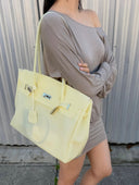 Eileen | Structured Tote Bag – Double Handle Flap Closure