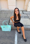 Eileen | Structured Tote Bag – Double Handle Flap Closure