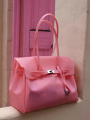 Eileen | Structured Tote Bag – Double Handle Flap Closure