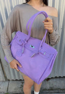 Eileen | Structured Tote Bag – Double Handle Flap Closure