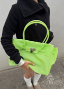 Eileen | Structured Tote Bag – Double Handle Flap Closure