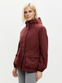 Eleni | Hooded Utility Jacket – Casual Drawstring Waist Long Sleeve Pockets