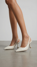Elizabeth | Slingback Pumps – Pointed Toe High Heel Wedding Guest Shoes