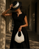Ellie | Pearl Fringe Handbag – Evening Top Handle Beaded Tassel Trim