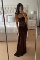 Emily | Lace Bodice Off Shoulder Maxi – Draped Bodycon Evening Occasion Dress