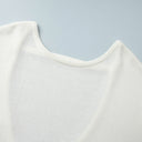 Giselle | Open Back Sweater – Deep Scoop Strap Long Sleeve Loose Knit