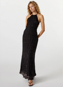 Greta | Halter Neck Ruched Maxi – Sleeveless Tiered Ruffle Summer Holiday Dress